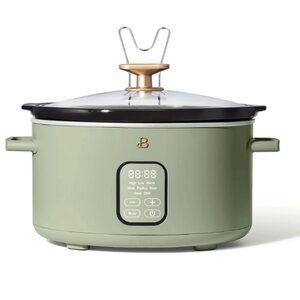 4 Qt Programmable Slow Cooker, Sage Green